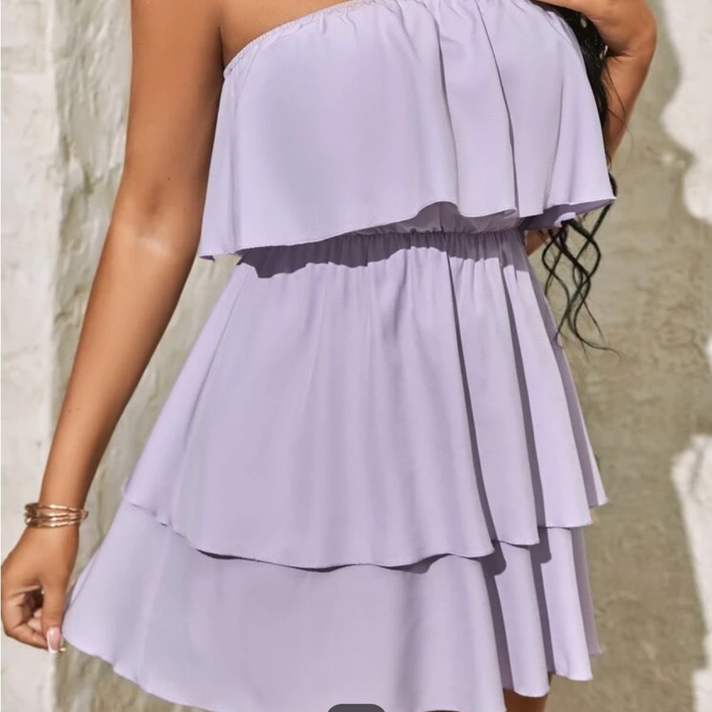 Lavender Strapless Dress
